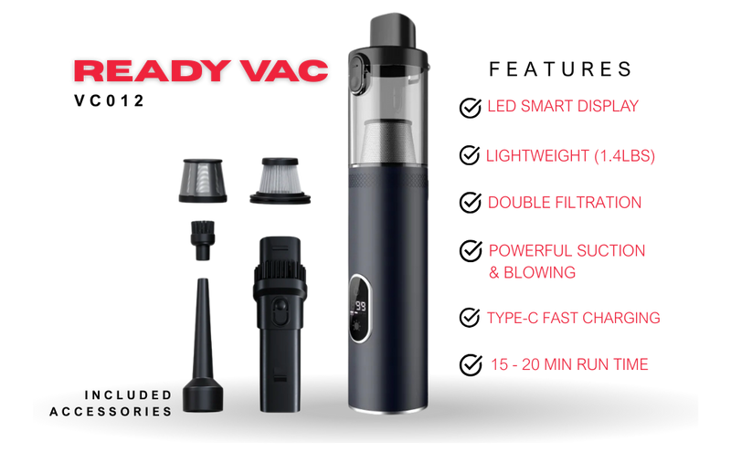 Ready Vac - Premium Handheld Vacuum